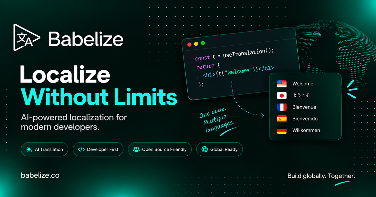 Babelize AI i18n & Localization screenshot 1 of 4